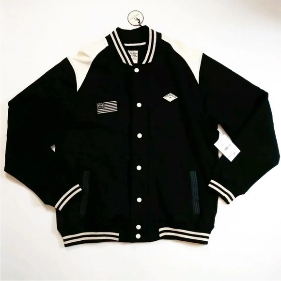 Parish Nation black white logo bomber jacket - Picture 1 of 7